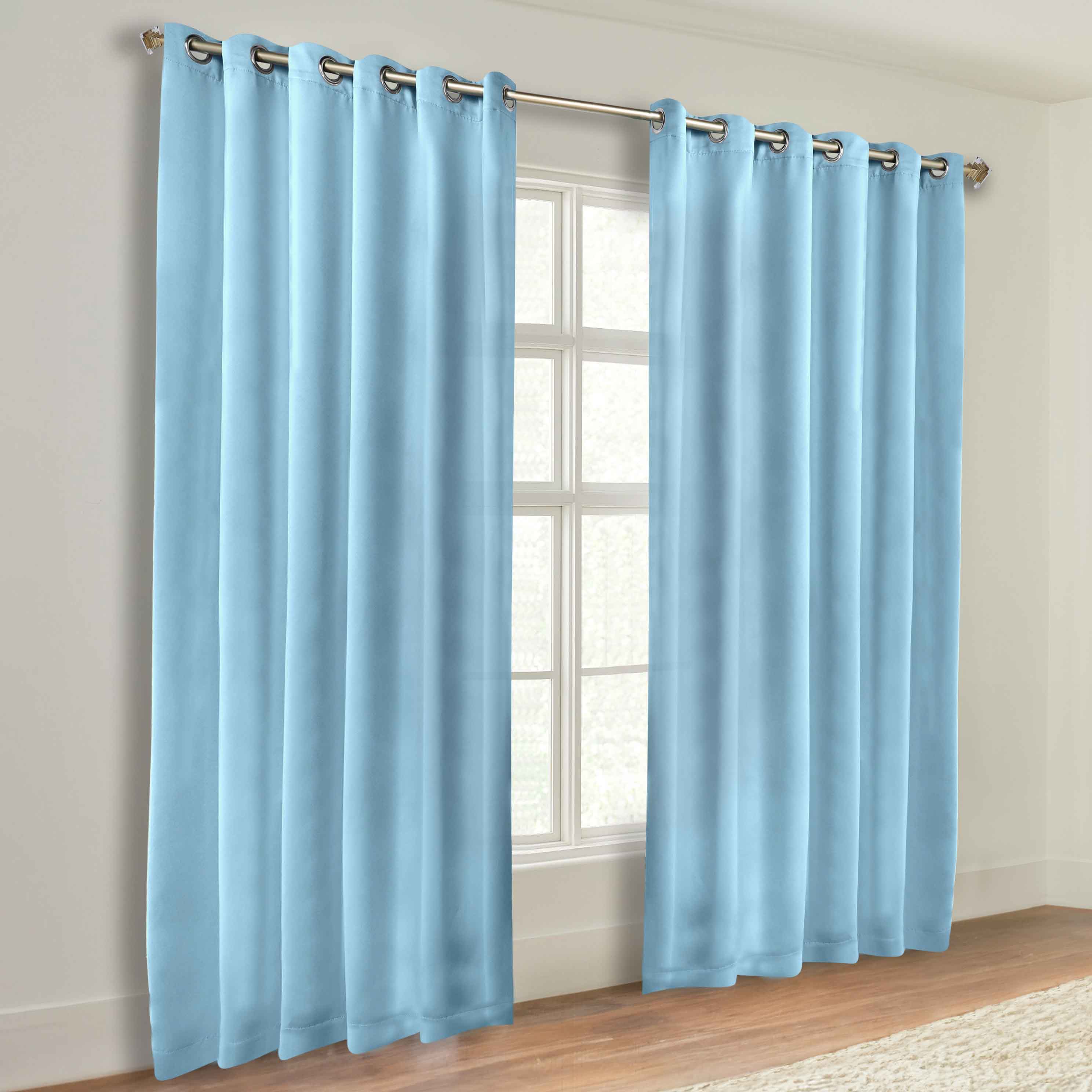 Classic Modern Solid Room Darkening Blackout Curtain Panels, Set of 2 - Blackout Curtains by Superior