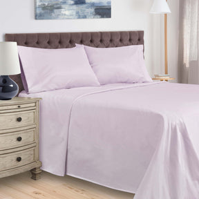 400 Thread Count Egyptian Cotton Solid Deep Pocket Sheet Set - Lilac
