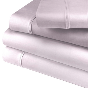 Superior 400 Thread Count Solid 100% Egyptian Cotton Deep Pocket Sheet Set - Lilac