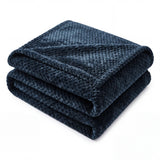 Lily Pebbled Fluffy Fleece Blanket - Cozy Popcorn Textured Throw
