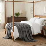 Lily Pebbled Fluffy Fleece Blanket - Cozy Popcorn Textured Throw