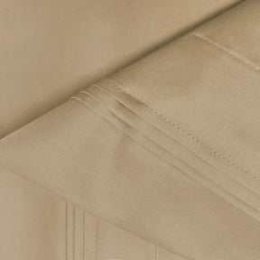 Superior Premium 650 Thread Count Egyptian Cotton Solid Deep Pocket Sheet Set - Linen