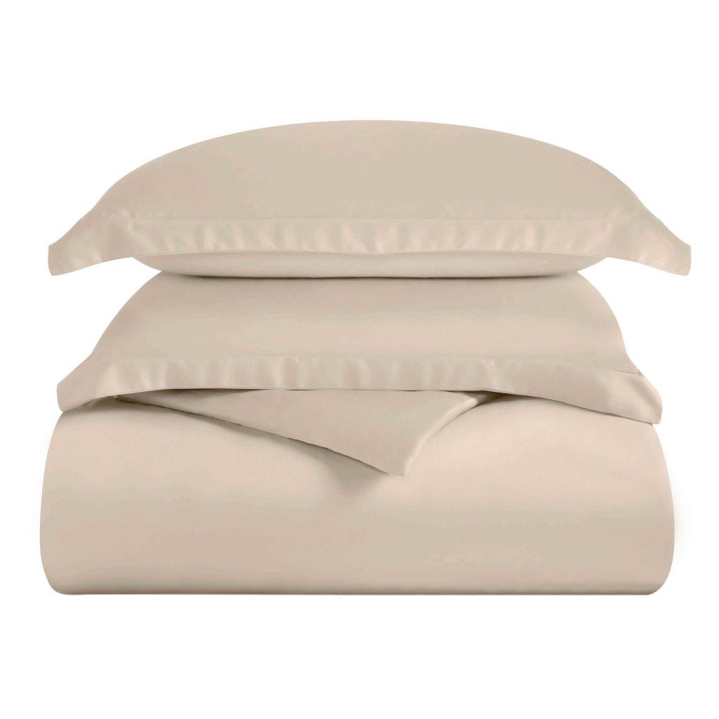 Modal From Beechwood 400 Thread Count Cooling Solid Duvet Cover Set - Linen