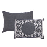 Lightweight Cotton Bedspread Set 3-Piece Lyron Floral Scroll Jacquard