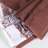 Marble and Solid Jacquard Cotton Hand Towel Set - 6 Piece