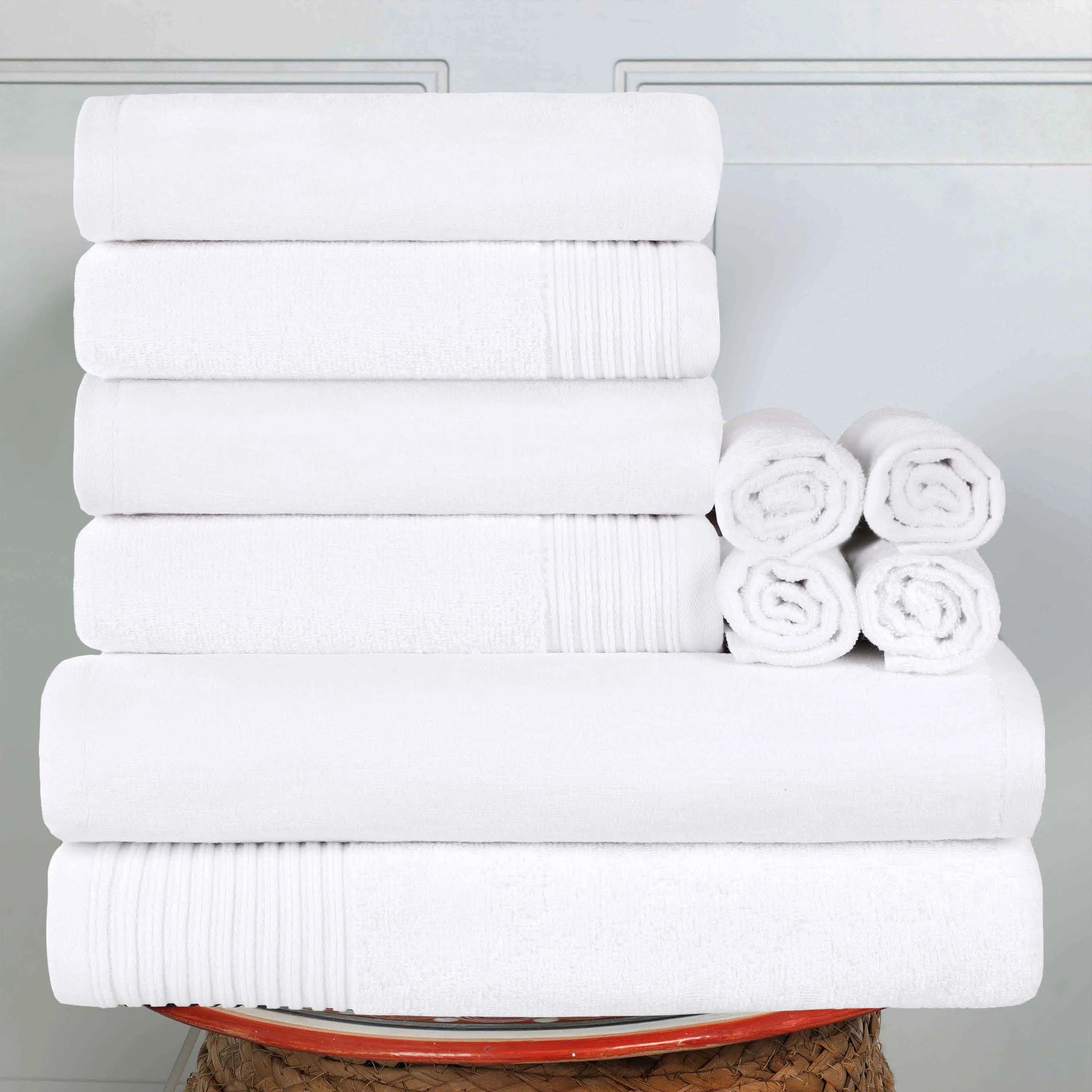 Marble Cotton Textured Towel Set 10-Piece - Towel Set by Superior Brand