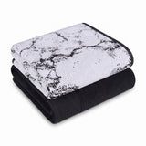 Marble & Solid Oversized Cotton Bath Sheets – Mixed 2 Piece Set