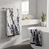 Marble Velour Oversized Cotton Bath Sheets – 2 Piece Set
