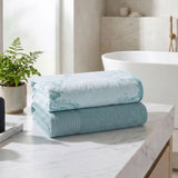 Marble & Solid Oversized Cotton Bath Sheets – Mixed 2 Piece Set