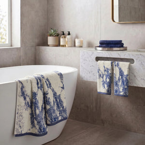 Navy Blue-Ivory