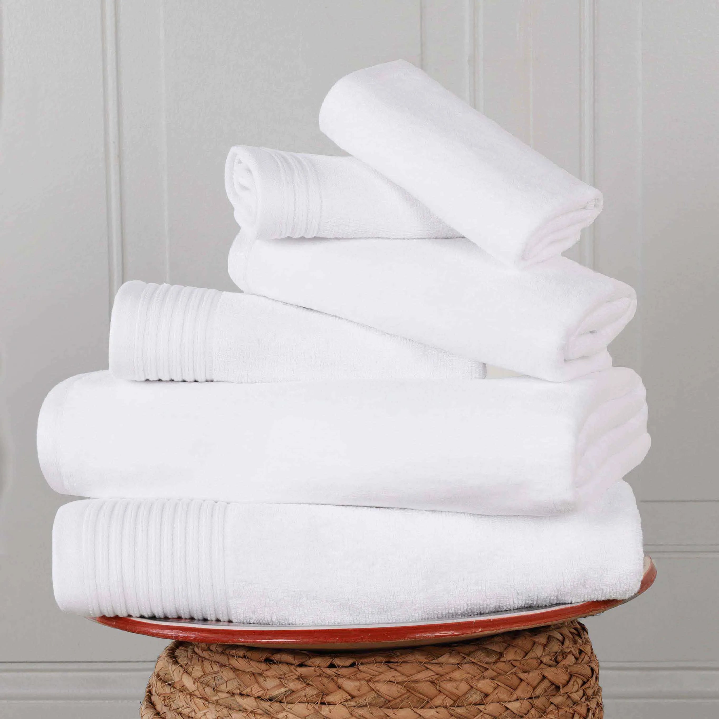 Cotton Marble and Solid Quick Dry 6 Piece Assorted Bathroom Towel Set - Towel Set by Superior Brand