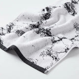 Marble Jacquard with Solid Assorted Cotton Towel Set - 6 Piece