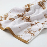 Marble Jacquard with Solid Assorted Cotton Towel Set - 6 Piece