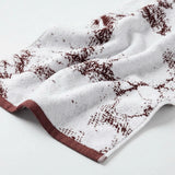 Marble Jacquard with Solid Assorted Cotton Towel Set - 6 Piece