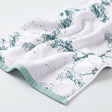 Marble Jacquard with Solid Assorted Cotton Towel Set - 6 Piece
