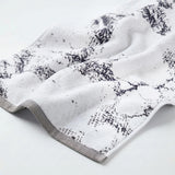Marble Jacquard with Solid Assorted Cotton Towel Set - 6 Piece