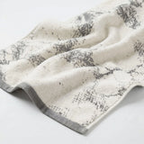Marble Jacquard with Solid Assorted Cotton Towel Set - 6 Piece