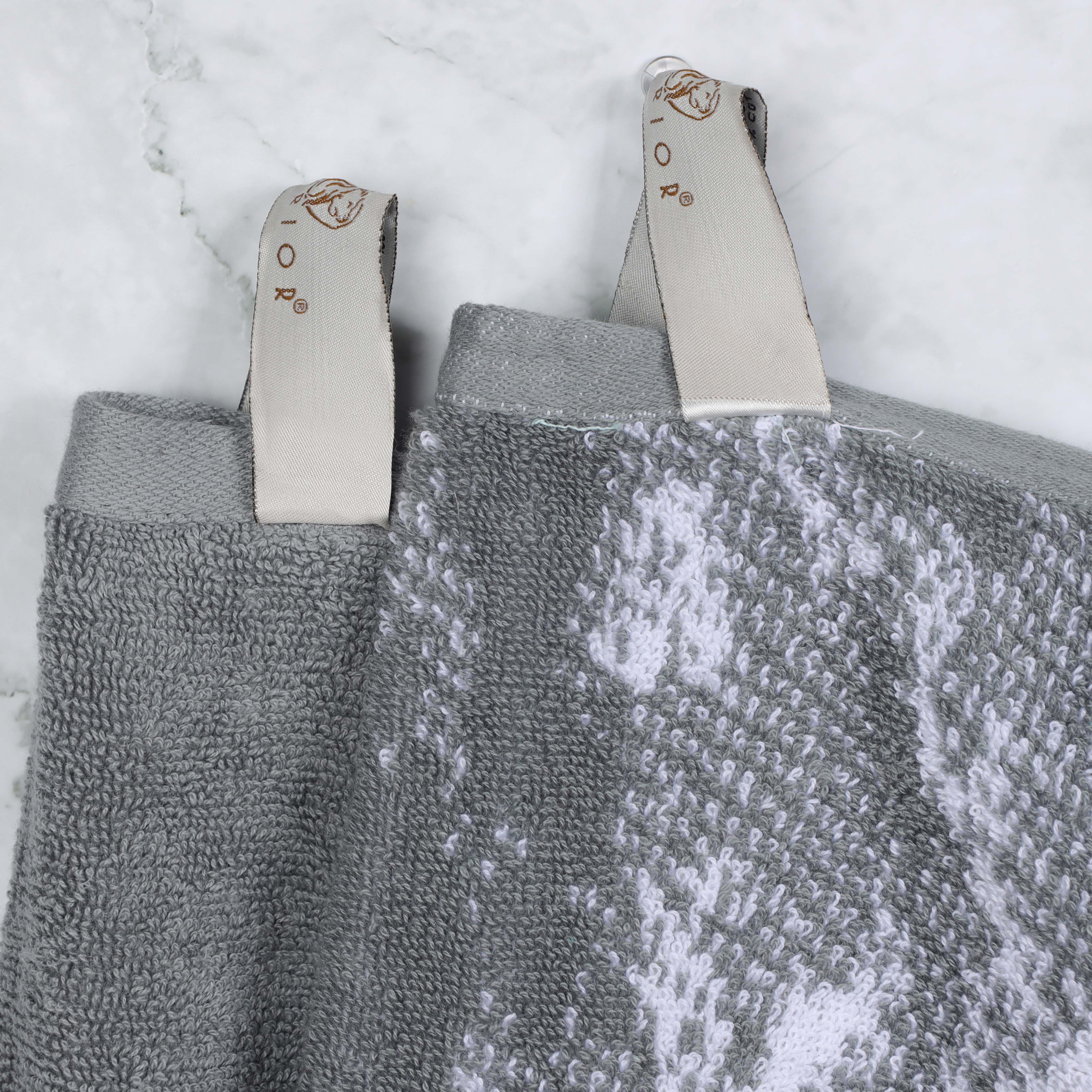 Cotton Marble and Solid Quick Dry 10 Piece Assorted Bathroom Towel Set - Towel Set by Superior