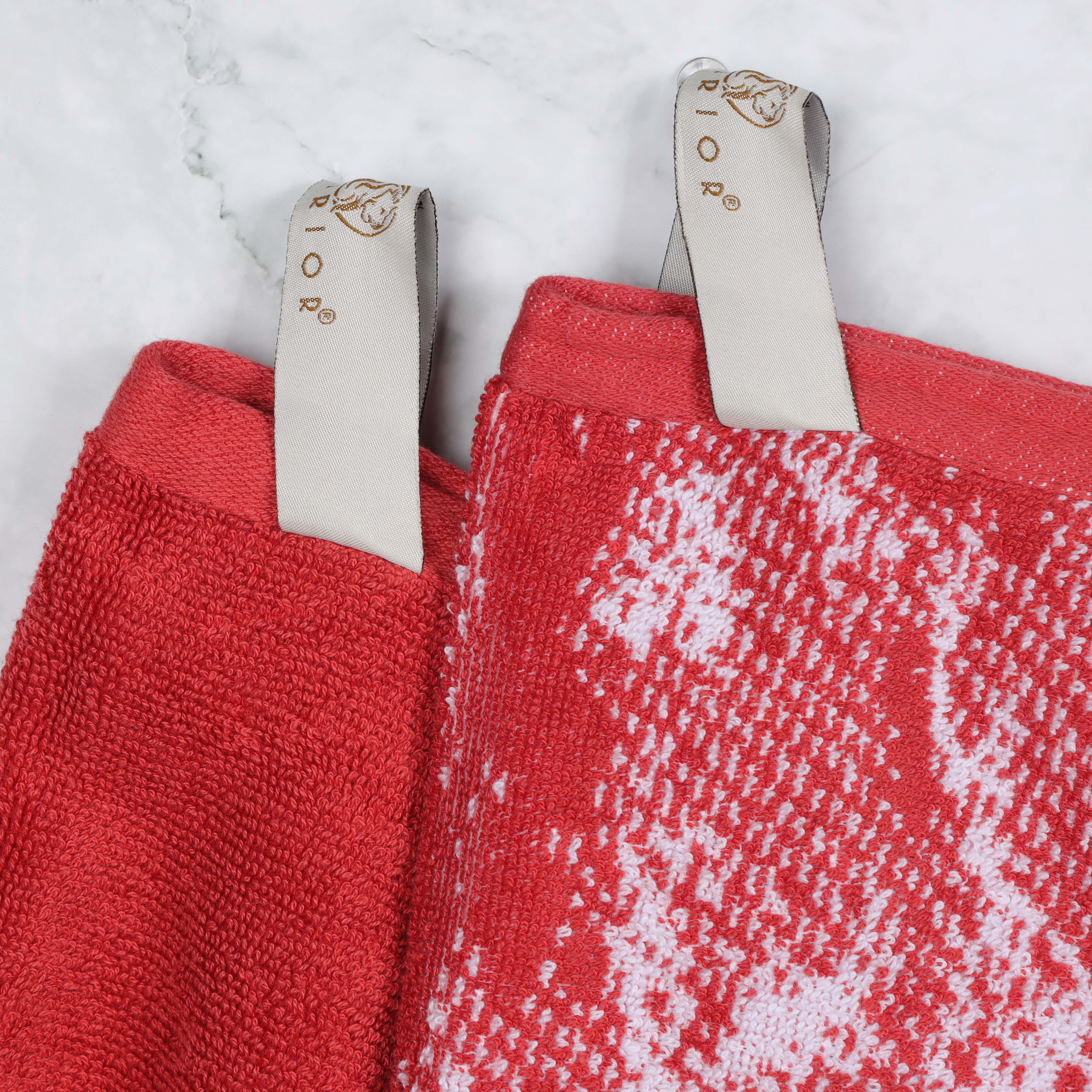 Cotton Marble and Solid Quick Dry 10 Piece Assorted Bathroom Towel Set - Towel Set by Superior