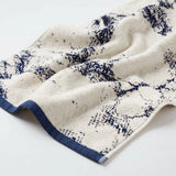 Marble Jacquard with Solid Assorted Cotton Towel Set - 6 Piece