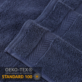 Zero Twist Cotton Ultra-Soft Absorbent Face Towel Washcloth - Midnight Blue