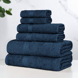 Miami 100% Cotton 6-Piece Towel Set - Lightweight & Quick-Drying