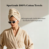 Miami 100% Cotton 6-Piece Towel Set - Lightweight & Quick-Drying