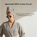 Miami 100% Cotton 6-Piece Towel Set - Lightweight & Quick-Drying