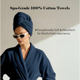 Miami 100% Cotton 6-Piece Towel Set - Lightweight & Quick-Drying
