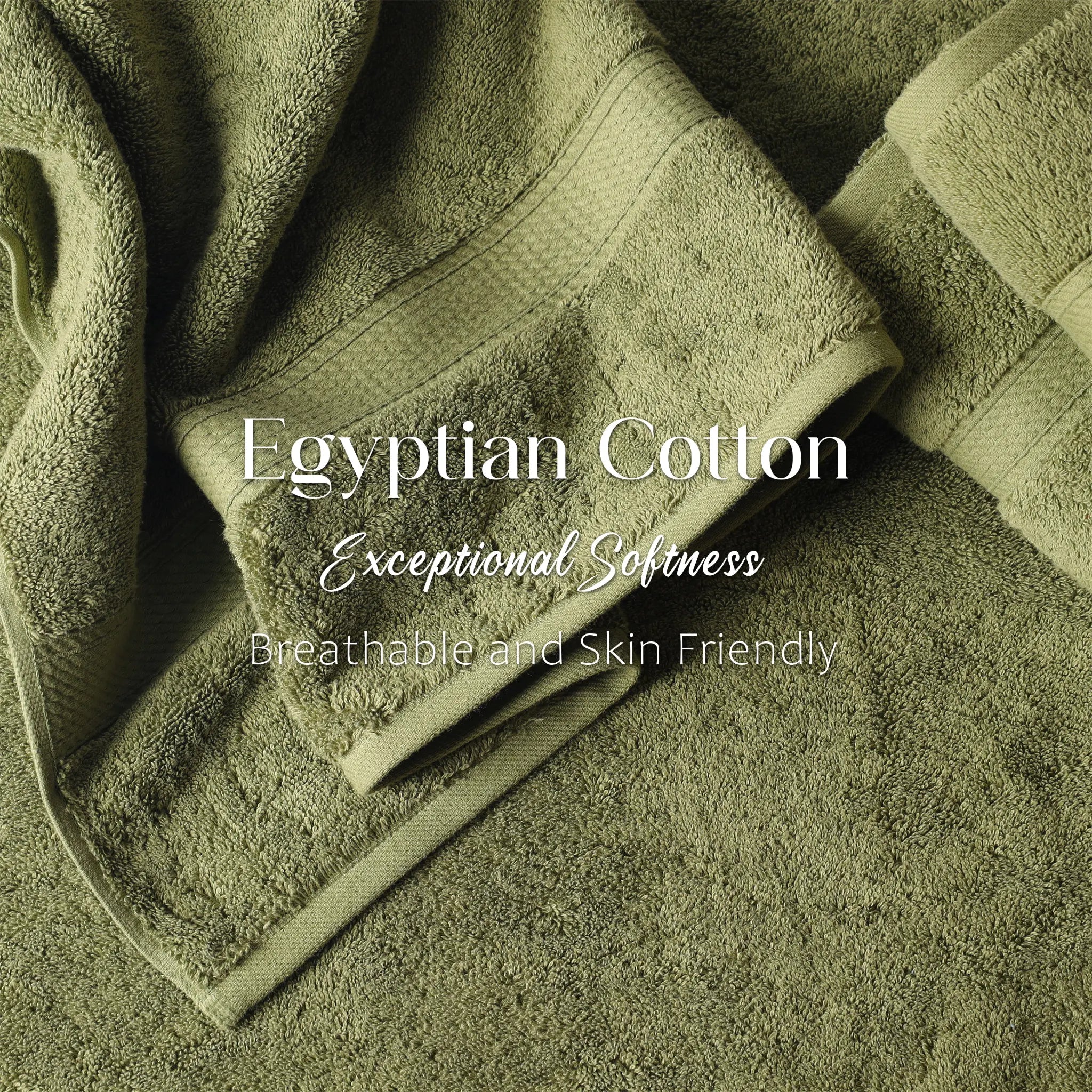 Egyptian Cotton Madison Plush Towel Set 3 Piece - Egyptian Cotton Towel Set by Superior Brand