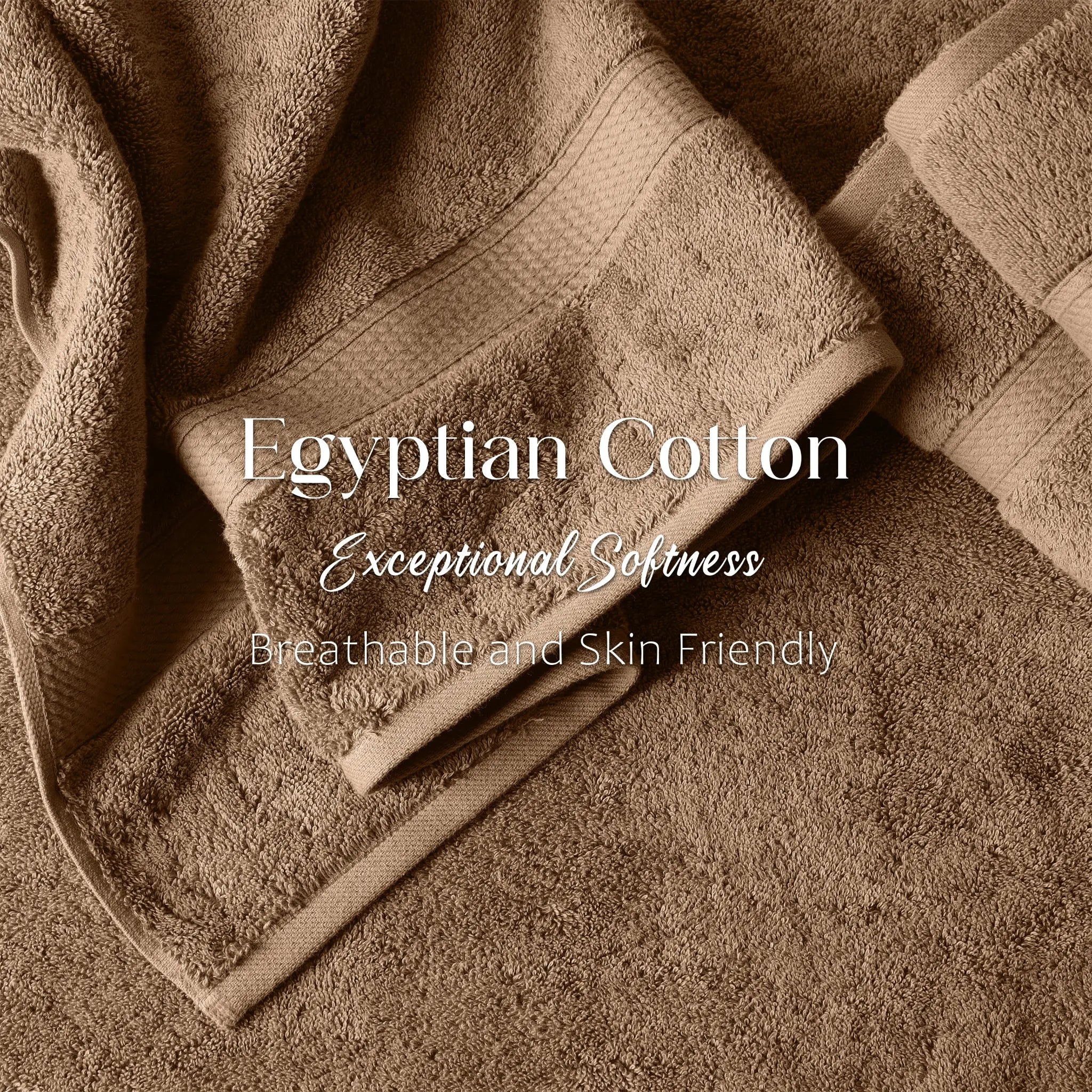 Egyptian Cotton Madison Plush Towel Set 3 Piece - Egyptian Cotton Towel Set by Superior Brand