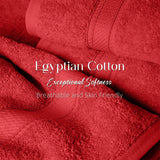 Madison Egyptian Cotton Plush Thick Absorbent Bath Towel Set of 2