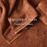 Egyptian Cotton Bath Towels Plush Absorbent Set of 2 Madison