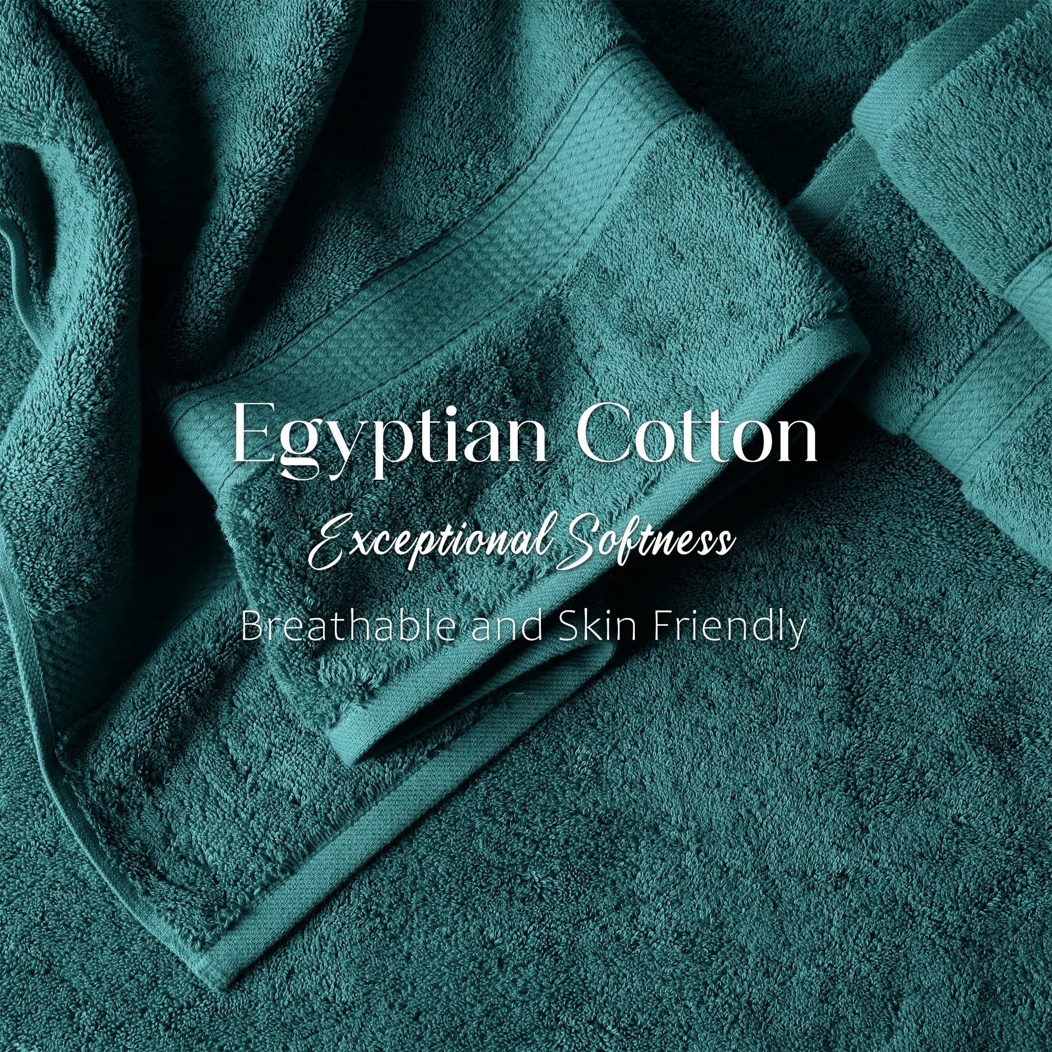Egyptian Cotton Madison Plush Towel Set 3 Piece - Egyptian Cotton Towel Set by Superior Brand