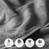 Madison Egyptian Cotton Plush Thick Absorbent Bath Towel Set of 2