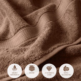 Madison Egyptian Cotton Plush Thick Absorbent Bath Towel Set of 2