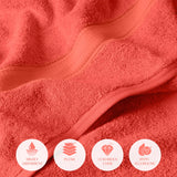 Madison Egyptian Cotton Plush Thick Absorbent Bath Towel Set of 2