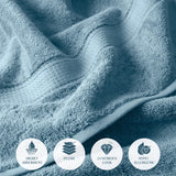 Madison Egyptian Cotton Plush Thick Absorbent Bath Towel Set of 2
