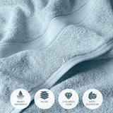 Madison Egyptian Cotton Plush Thick Absorbent Bath Towel Set of 2