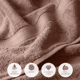 Madison Egyptian Cotton Plush Thick Absorbent Bath Towel Set of 2