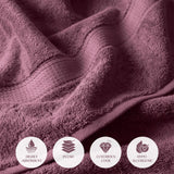 Madison Egyptian Cotton Plush Thick Absorbent Bath Towel Set of 2