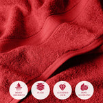 Egyptian Cotton Madison Plush Towel Set 3 Piece - Egyptian Cotton Towel Set by Superior Brand