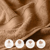 Madison Egyptian Cotton Plush Thick Absorbent Bath Towel Set of 2