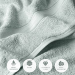 Egyptian Cotton Madison Plush Towel Set 3 Piece - Egyptian Cotton Towel Set by Superior Brand