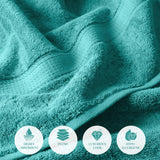 Madison Egyptian Cotton Plush Thick Absorbent Bath Towel Set of 2