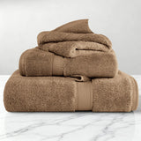 Egyptian Cotton Madison Plush Towel Set 3 Piece - Egyptian Cotton Towel Set by Superior Brand