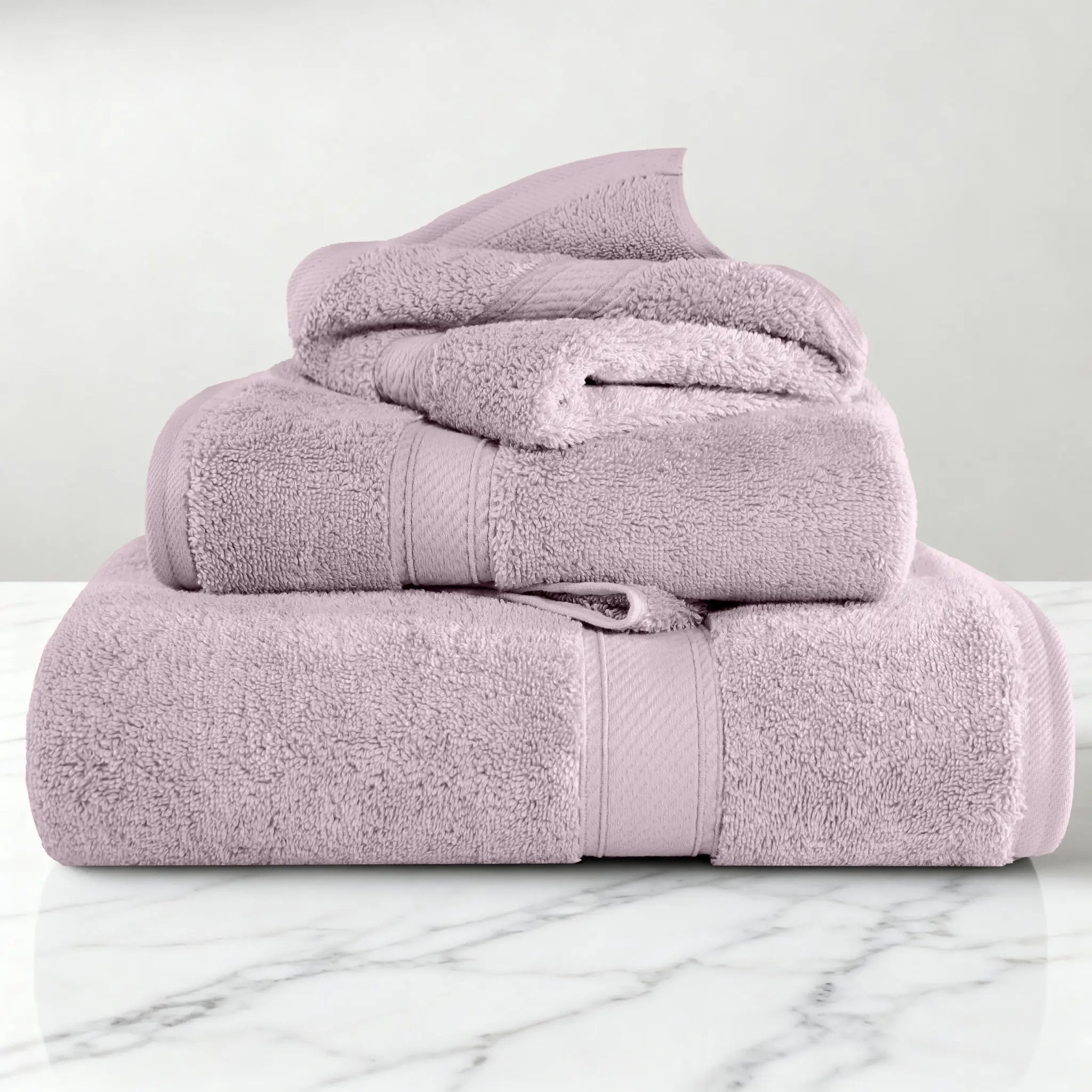 Egyptian Cotton Madison Plush Towel Set 3 Piece - Egyptian Cotton Towel Set by Superior Brand