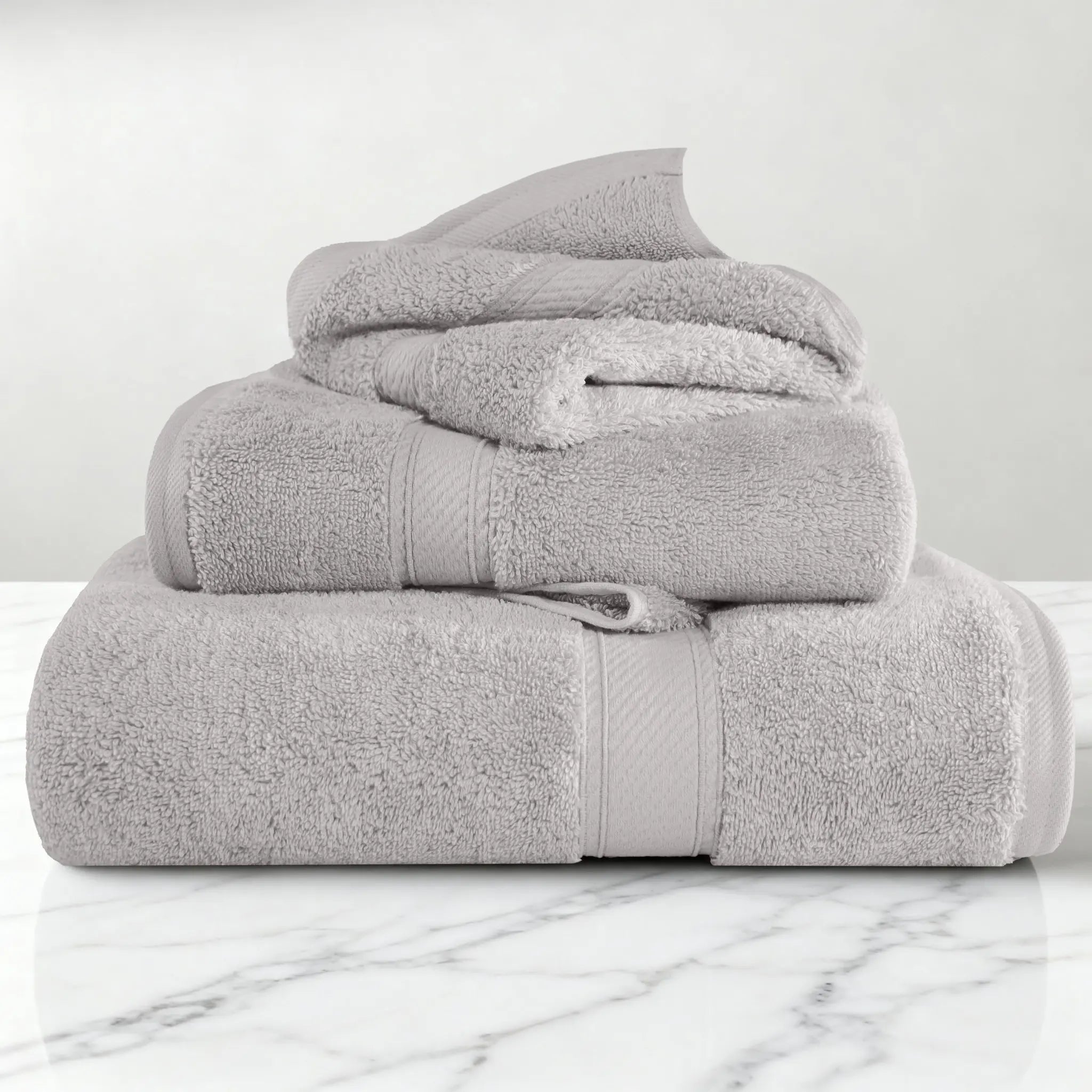 Egyptian Cotton Madison Plush Towel Set 3 Piece - Egyptian Cotton Towel Set by Superior Brand