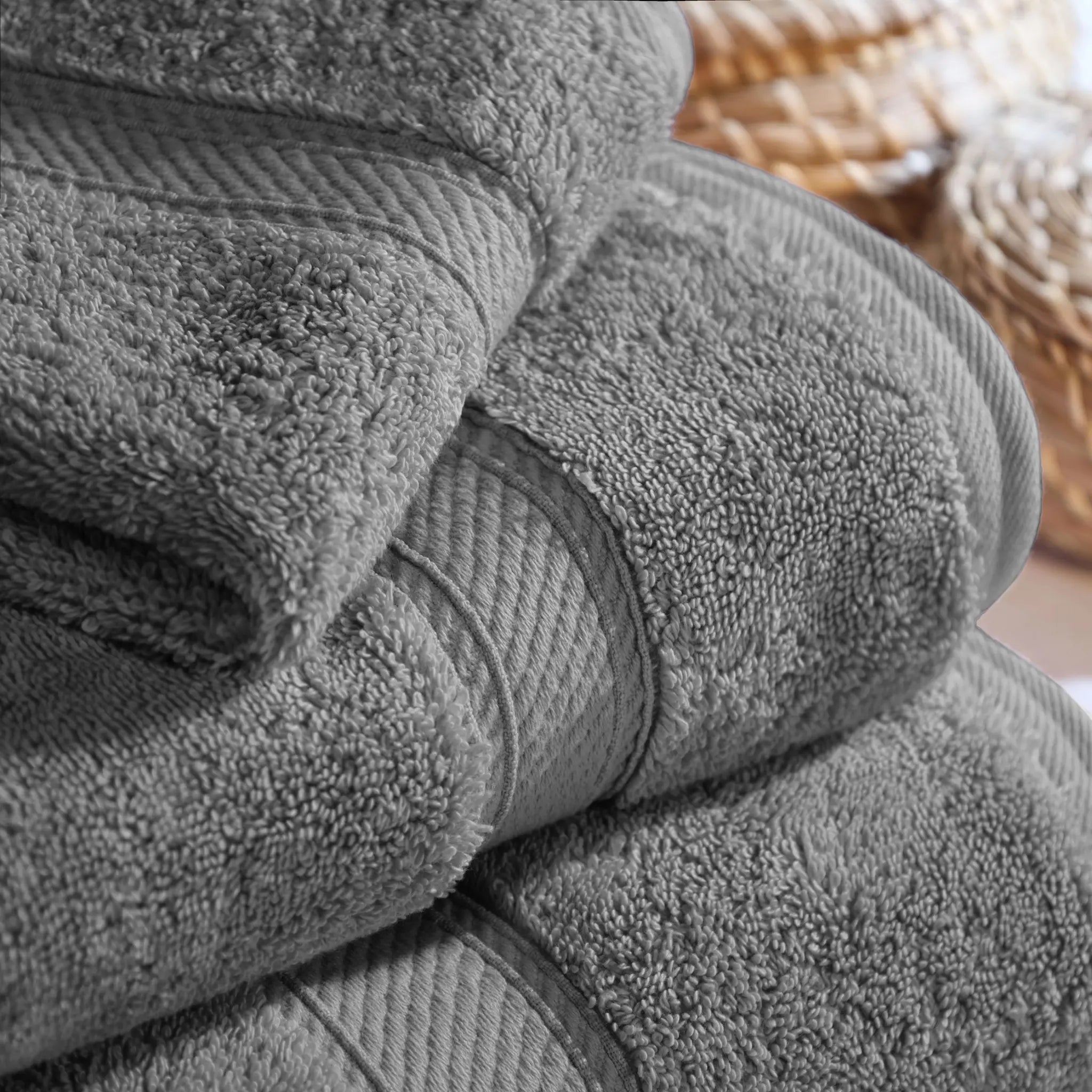 Egyptian Cotton Madison Plush Towel Set 3 Piece - Egyptian Cotton Towel Set by Superior Brand