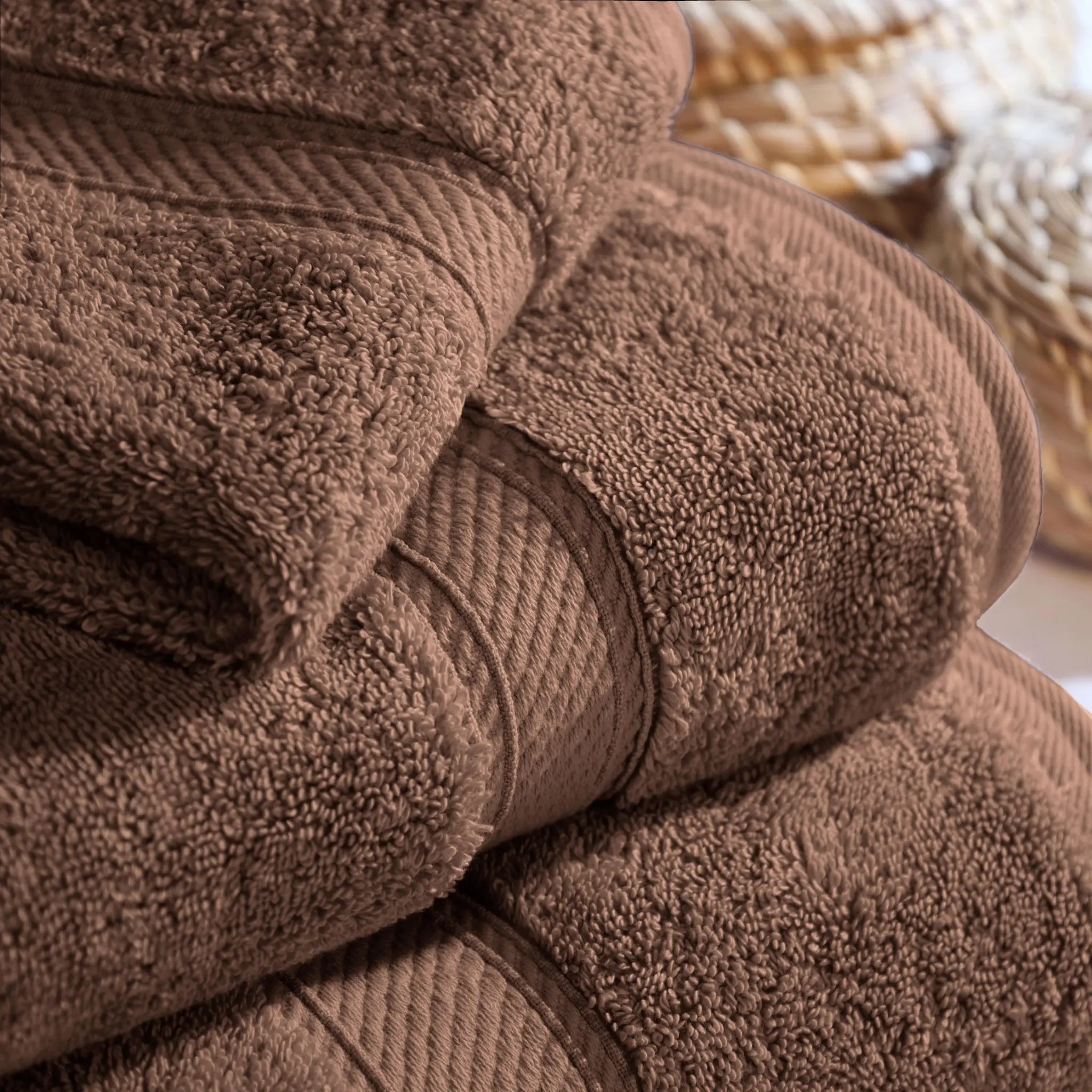 Egyptian Cotton Madison Plush Towel Set 3 Piece - Egyptian Cotton Towel Set by Superior Brand